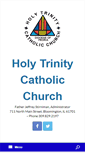 Mobile Screenshot of holytrinitybloomington.org