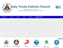 Tablet Screenshot of holytrinitybloomington.org